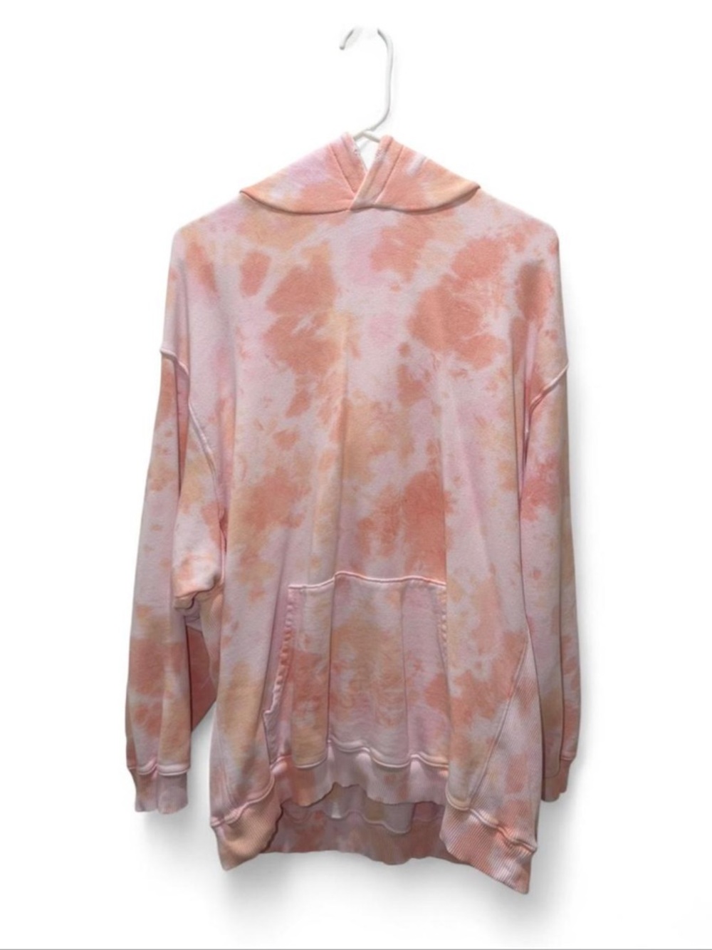 aerie Pink Peach Tie-Dye Hoodie